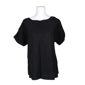 Unisex Nanso - Short-sleeved blouse, size 36 - Black (1)