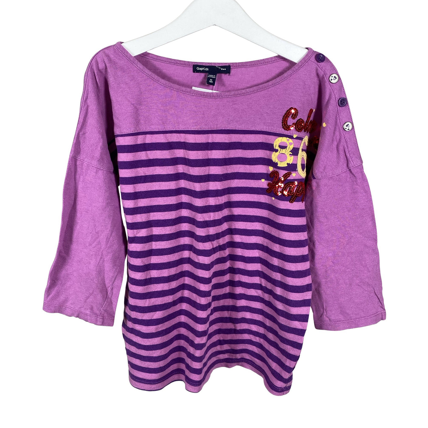 Unisex Gap - Tricot shirt, size 122 - 128 - Violet (1)