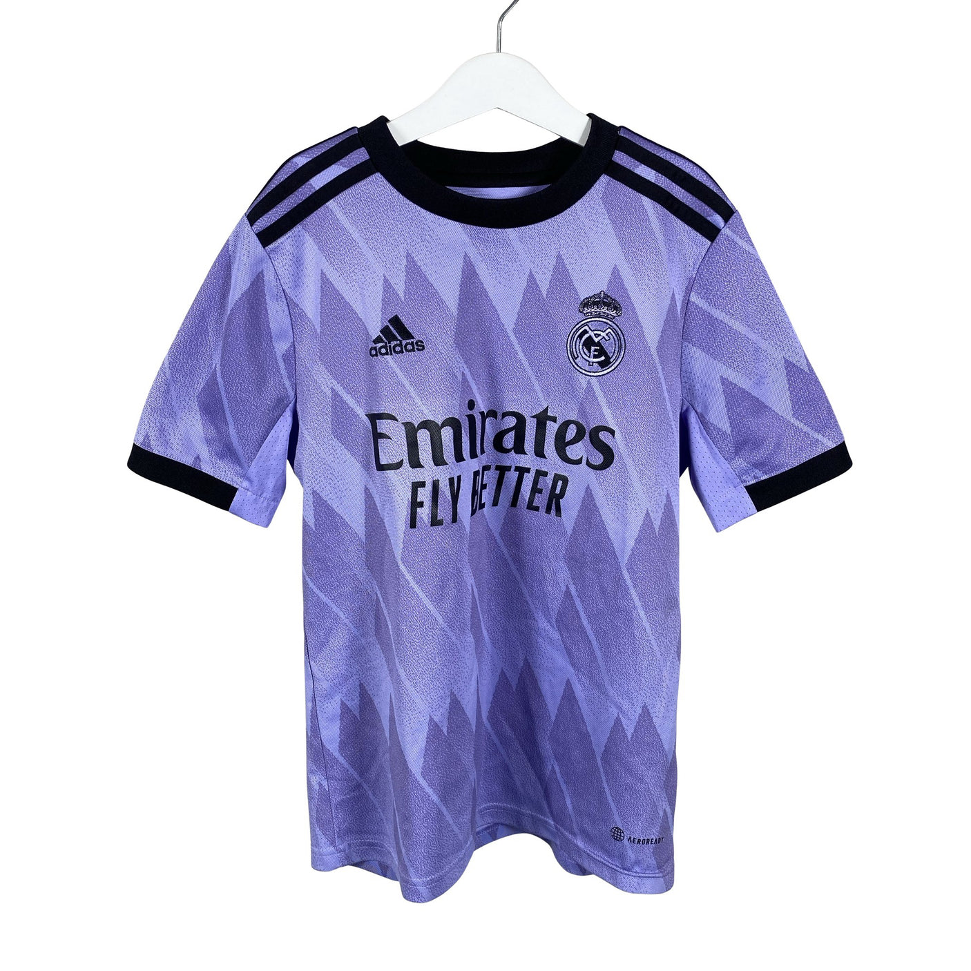 Unisex Adidas - Sports shirt, short sleeve, size 146 - 152 - Violet (1)