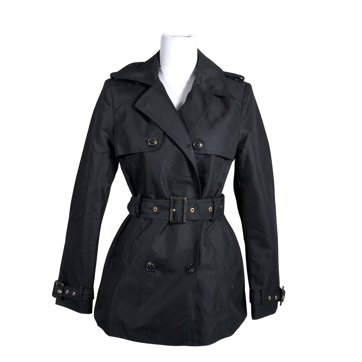 Unisex mint&berry - Trench coat, size 38 - Black (1)