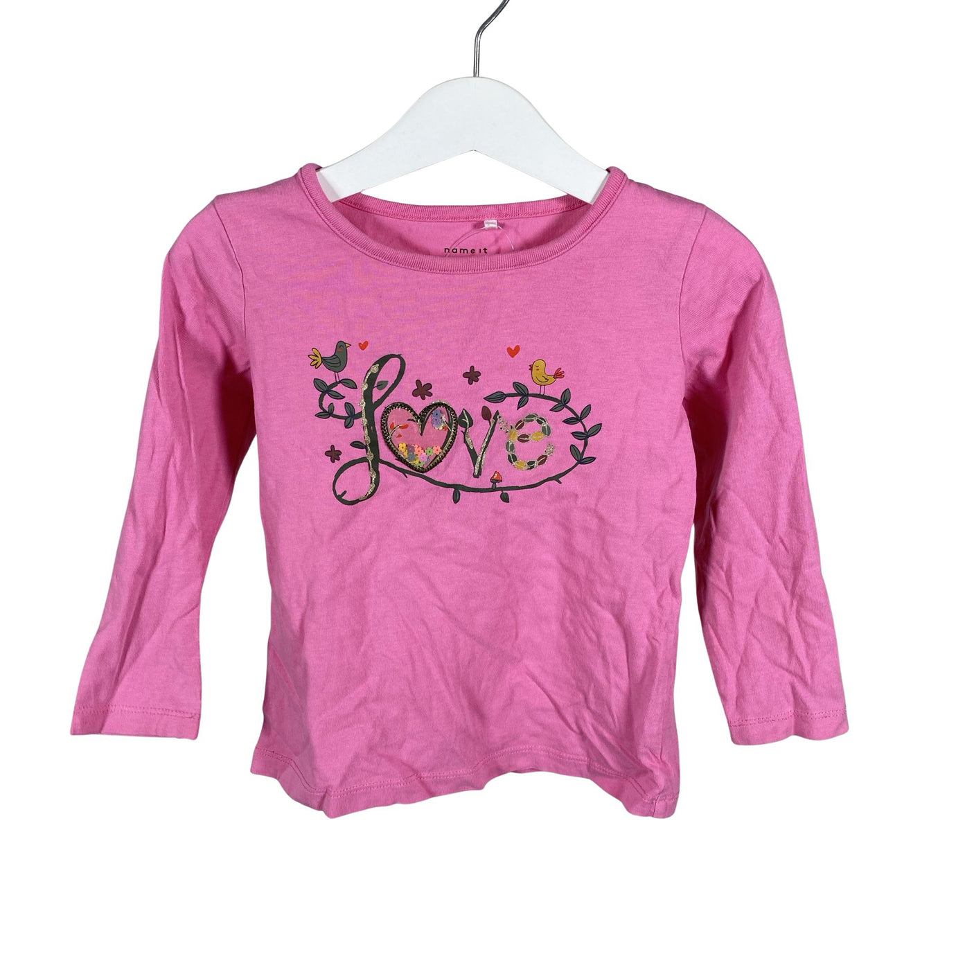 Unisex Name It - Tricot shirt, size 92 - 98 - Pink (1)