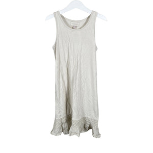 Unisex Creamie - Tricot dress, size 128 - 134 - Natural white (1)