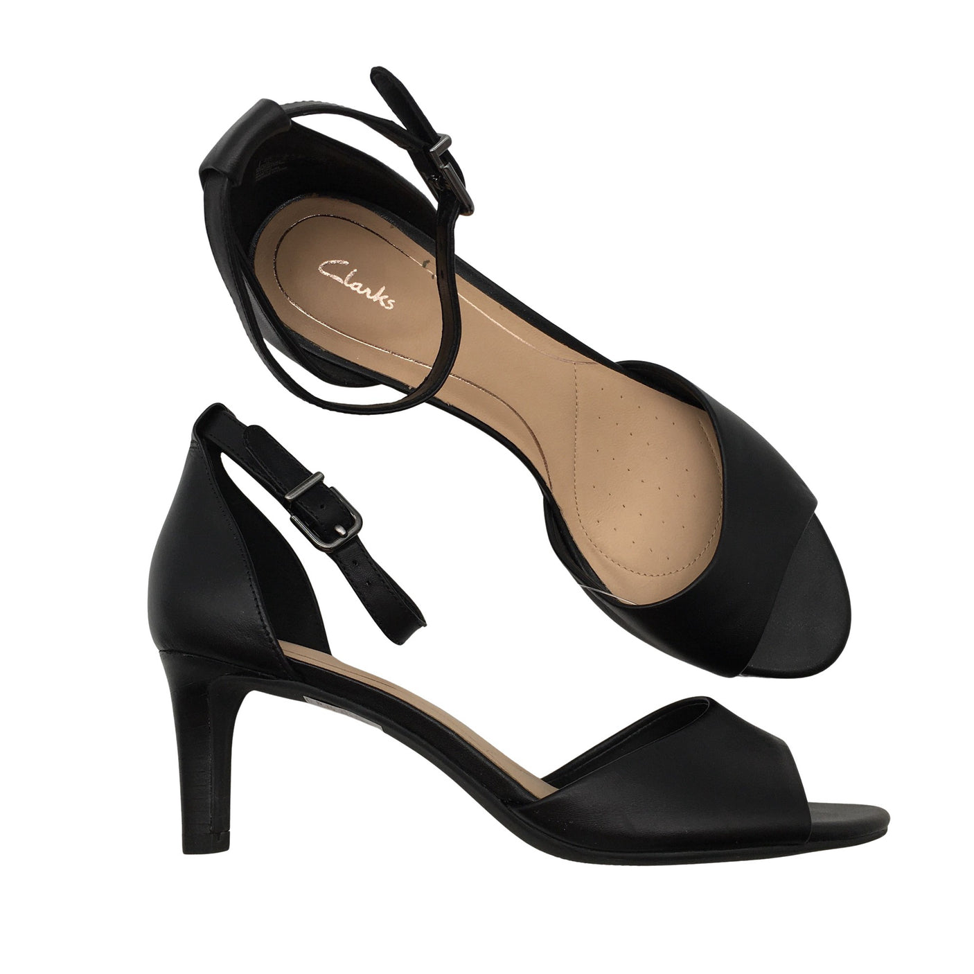 Unisex Clarks - Heeled sandals, size 38 - Black (1)