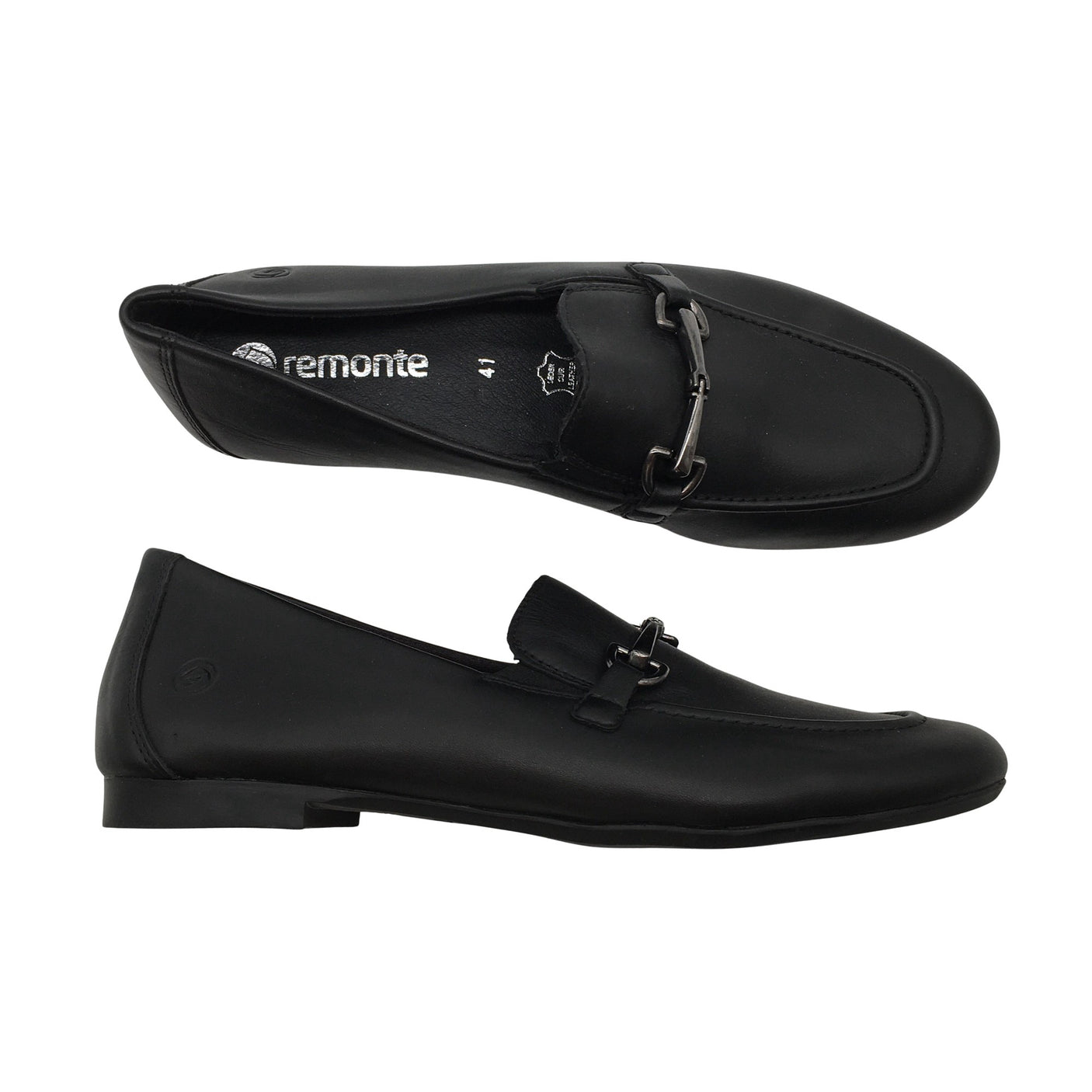Unisex Remonte - Loafers, size 41 - Black (1)