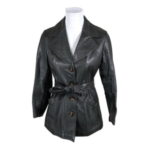 Unisex Friitala - Leather jacket, size 38 - Black (1)