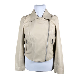 Unisex Simorra - Leather jacket, size 42 - Beige (2)
