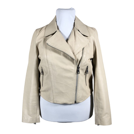 Unisex Simorra - Leather jacket, size 42 - Beige ()