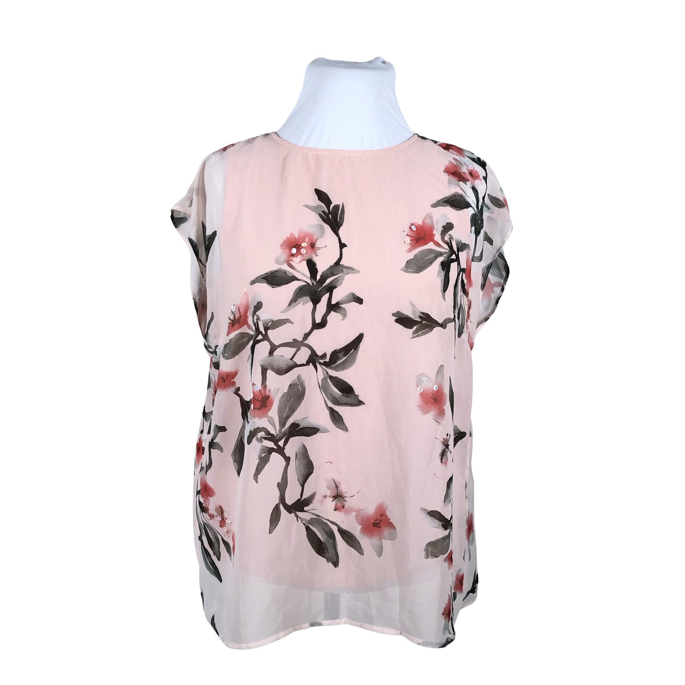Unisex S.T.I - Short-sleeved blouse, size 42 - Light pink (1)
