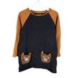 Unisex Bogi - Tricot tunic, size 116 - 122 - Brown ()