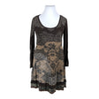Unisex Desigual - Tricot dress, size 42 - Brown ()