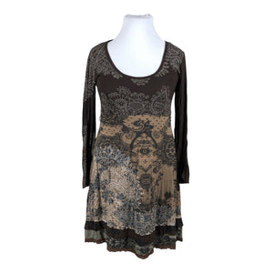 Unisex Desigual - Tricot dress, size 42 - Brown (1)