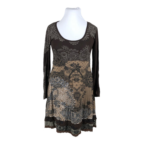 Unisex Desigual - Tricot dress, size 42 - Brown ()