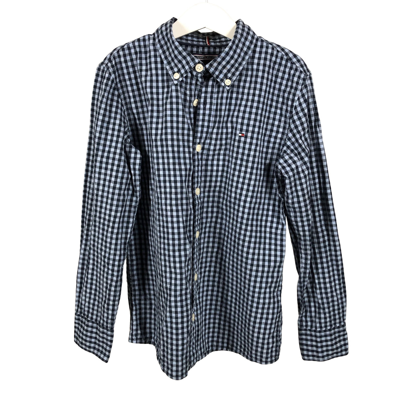 Unisex Tommy Hilfiger - Collared shirt, size 134 - 140 - Blue (1)