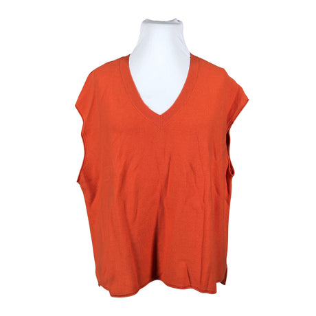 Unisex Samoon - Knit vest, size 52 - Orange ()