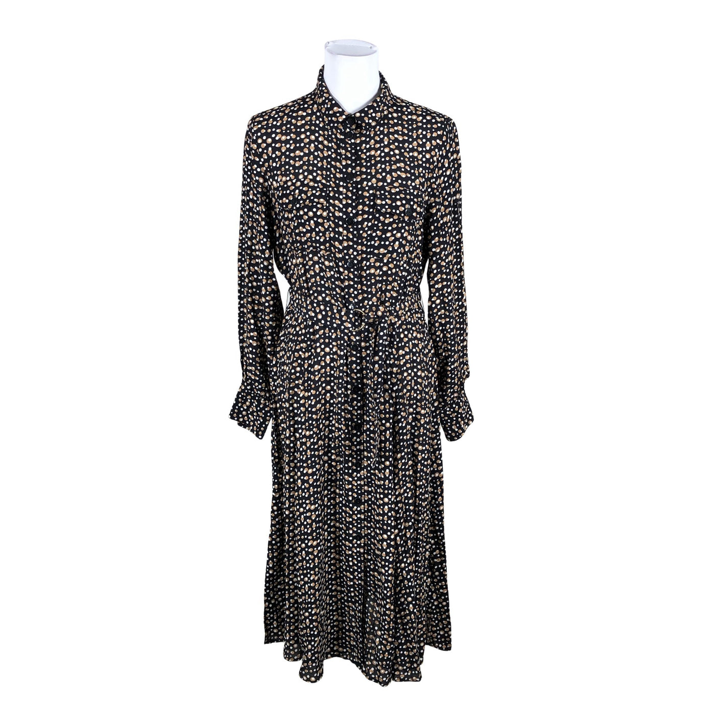 Unisex Part two - Schiffon dress, size 38 - Black (1)
