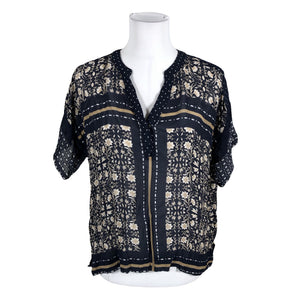 Unisex Part two - Short-sleeved blouse, size 36 - Blue (1)