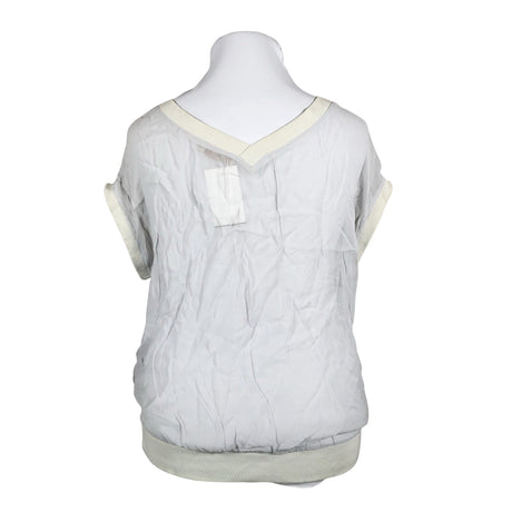 Unisex Cream - Short-sleeved blouse, size 42 - Gray (2)