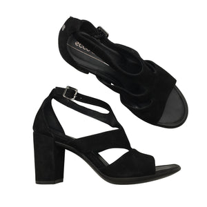 Unisex Ecco - Heeled sandals, size 39 - Black (1)