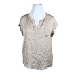 Unisex Repeat - Short-sleeved blouse, size 42 - Beige ()