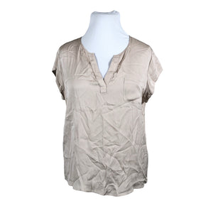 Unisex Repeat - Short-sleeved blouse, size 42 - Beige (1)
