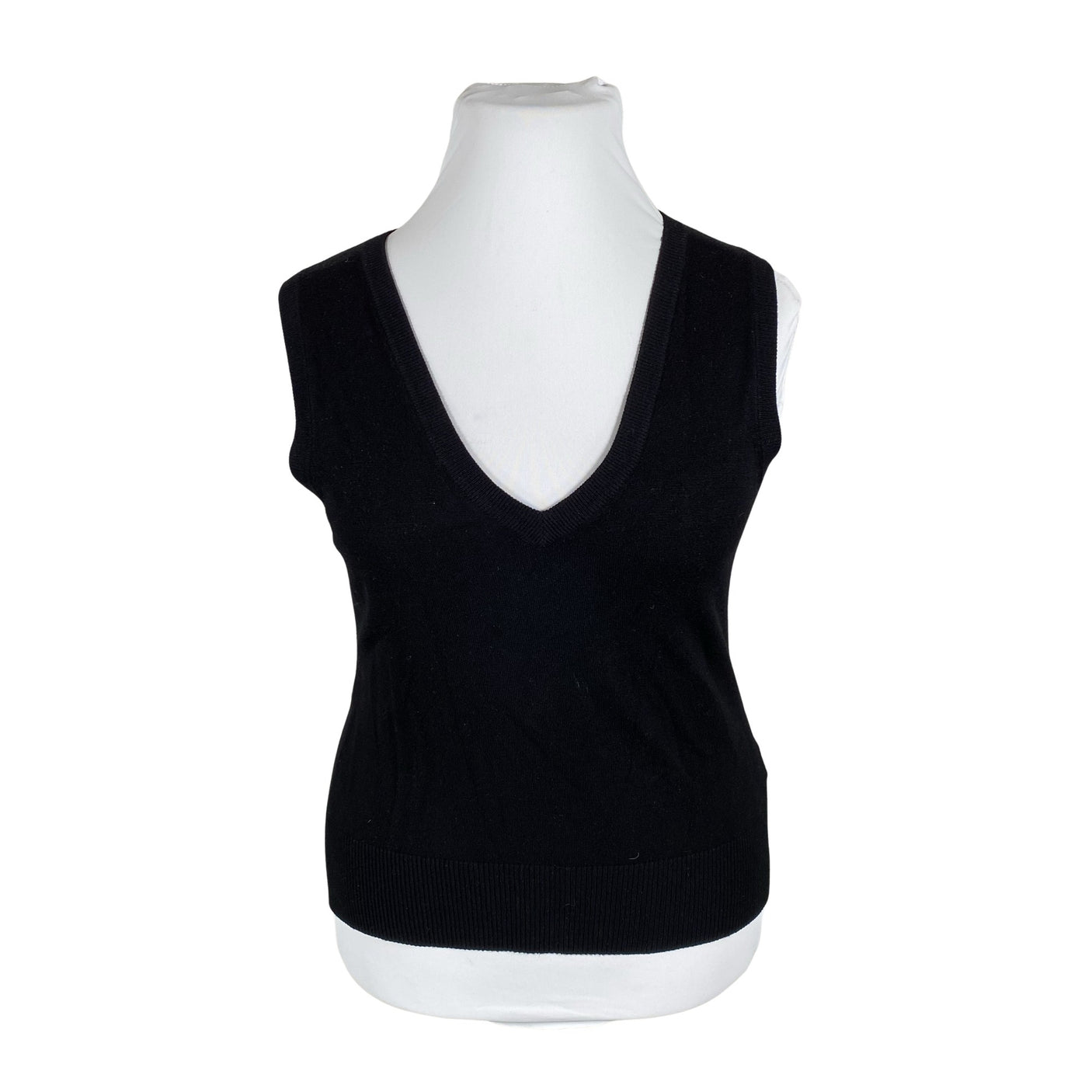 Unisex Fransa - Knit vest, size 38 - Black (1)