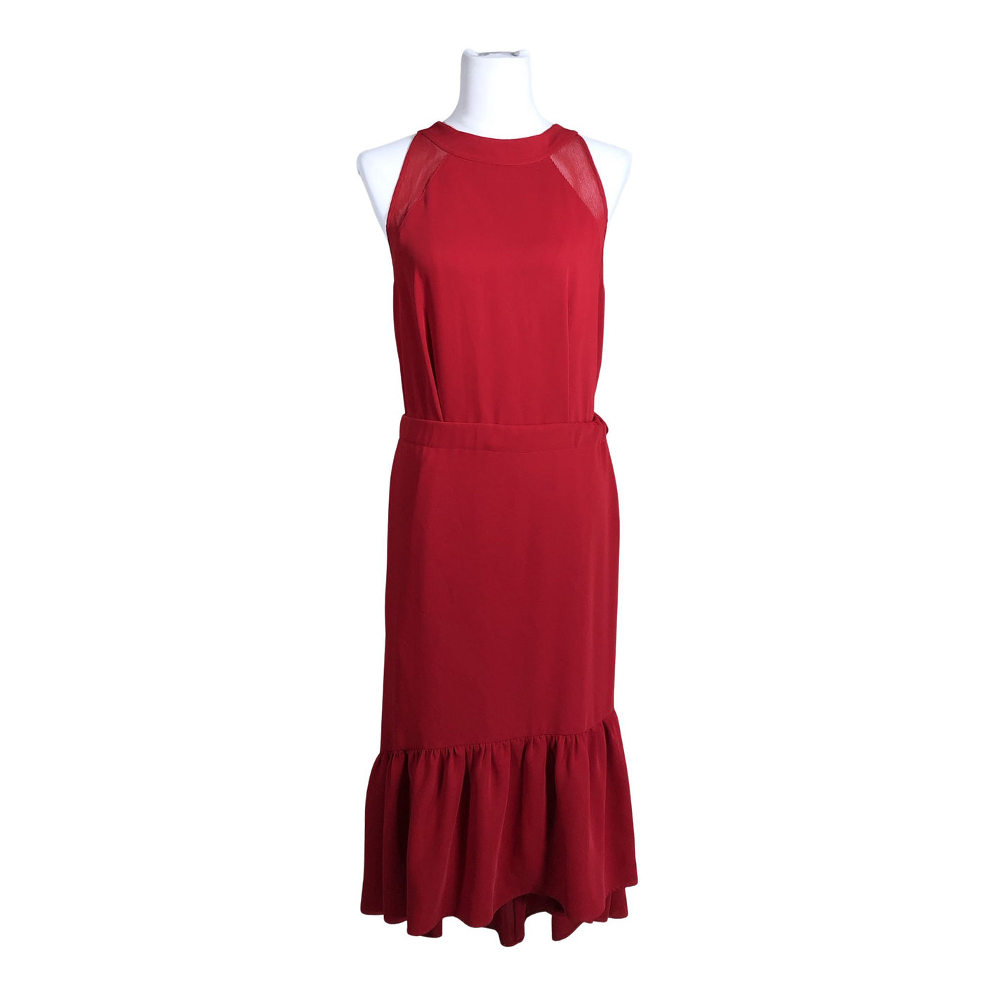 Unisex Marella - Schiffon dress, size 40 - Red (1)