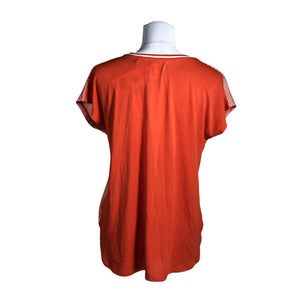 Unisex Holly & Whyte by Lindex - Short-sleeved blouse, size 38 - Orange (2)
