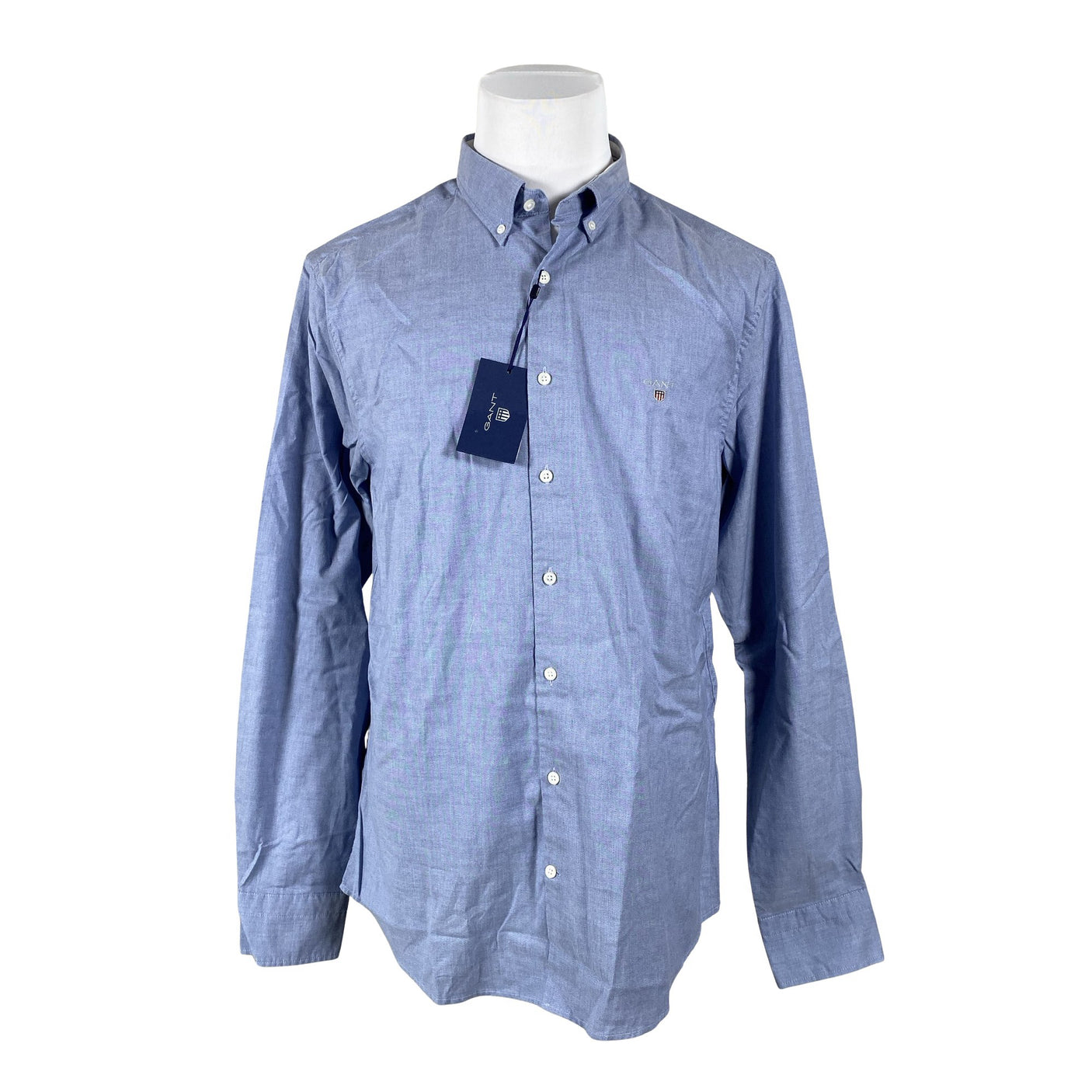 Unisex Gant - Collared shirt, size L - Light blue (1)