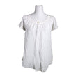 Unisex Saint Tropez - Short-sleeved blouse, size 40 - White ()