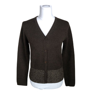 Unisex Part two - Cardigan, size 38 - Brown (1)