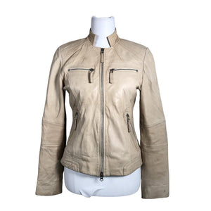 Unisex Ajatar - Leather jacket, size 36 - Beige (1)