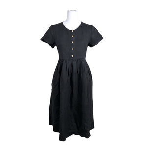 Unisex Not Perfect Linen - Dress, size 36 - Black (1)