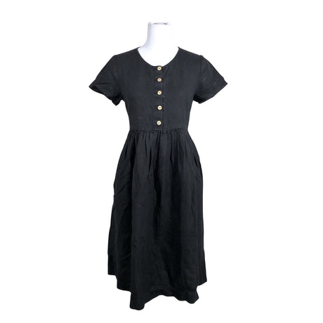Unisex Not Perfect Linen - Dress, size 36 - Black ()