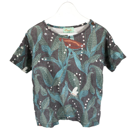 Unisex Klaus Haapaniemi - Short-sleeved blouse, size 158 - 164 - Green ()