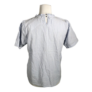 Unisex Cream - Short-sleeved blouse, size 38 - Light blue (2)