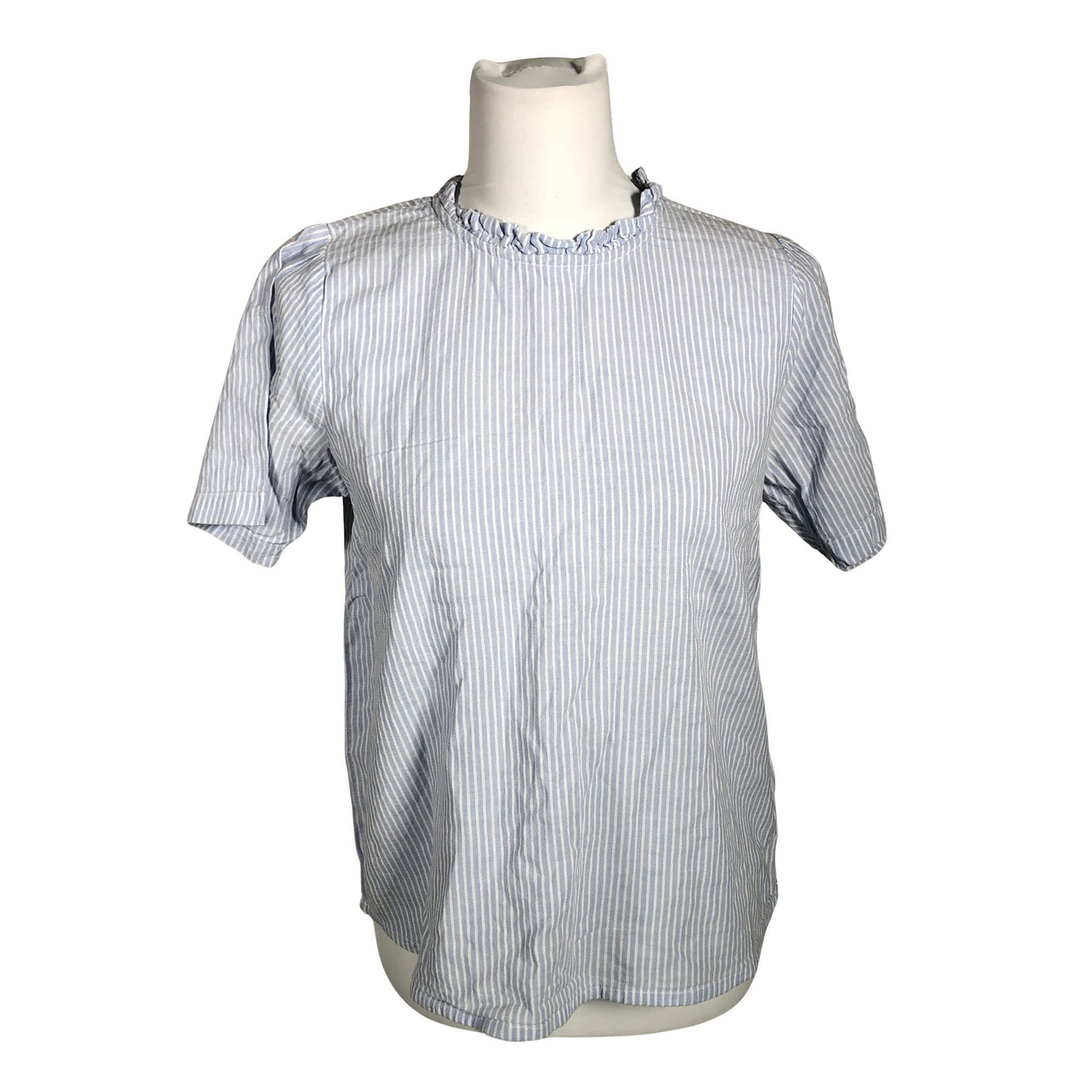 Unisex Cream - Short-sleeved blouse, size 38 - Light blue (1)