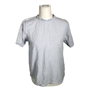 Unisex Cream - Short-sleeved blouse, size 38 - Light blue (1)