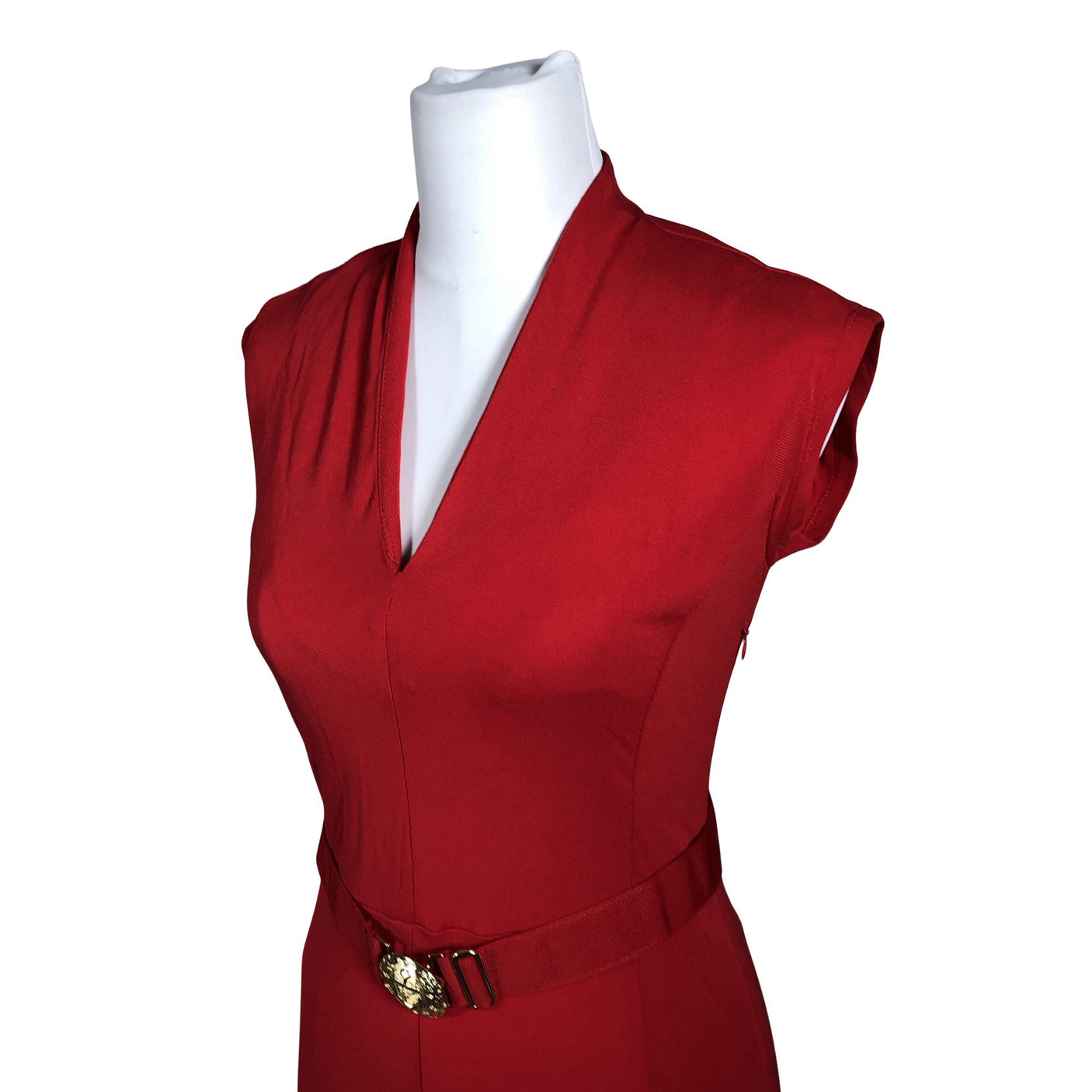 Unisex Lauren Ralph Lauren - Tricot dress, size 36 - Red (2)