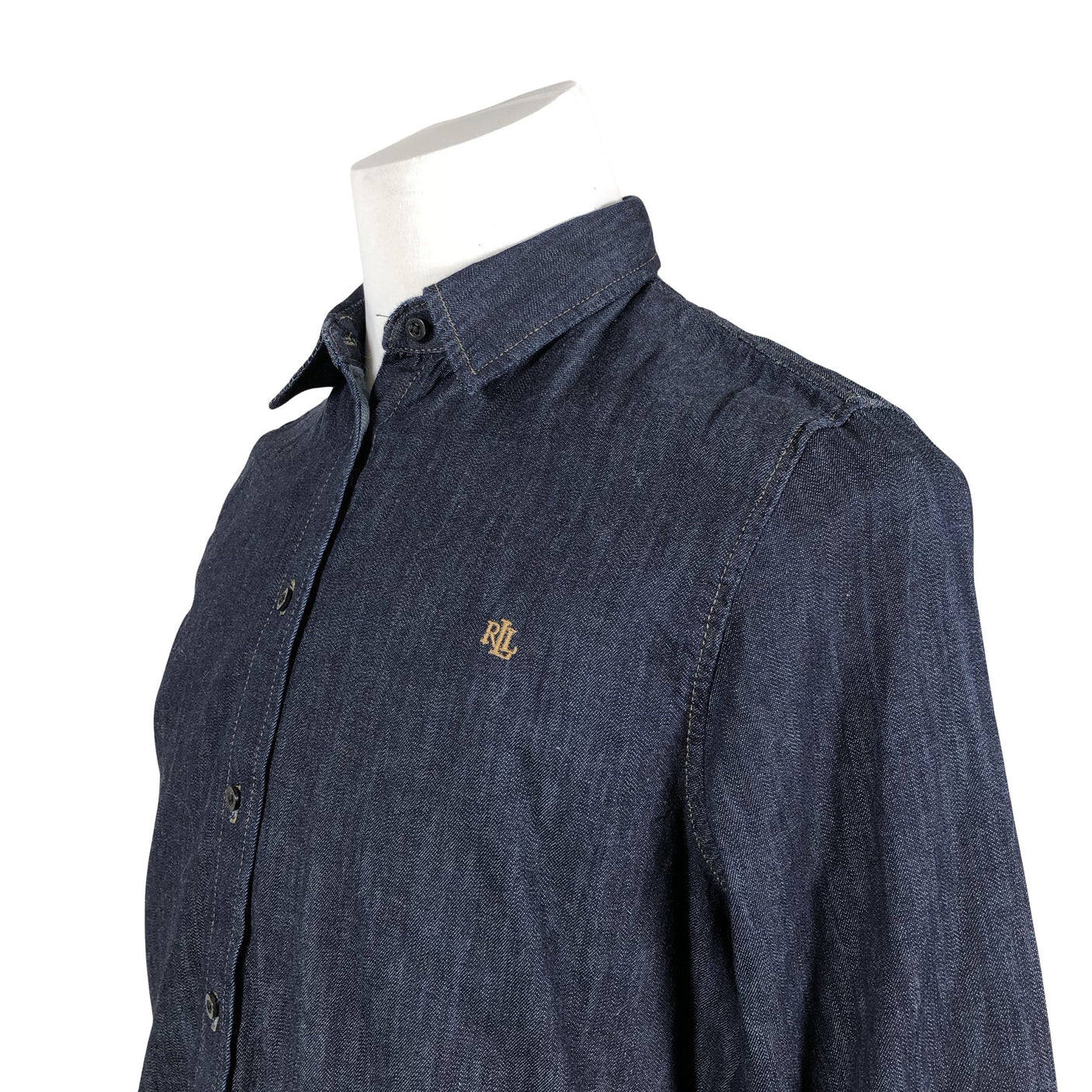 Unisex Ralph Lauren - Denim shirt, size L - Blue (2)