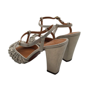 Unisex Chie Mihara - Heeled sandals, size 40 - Silver (2)
