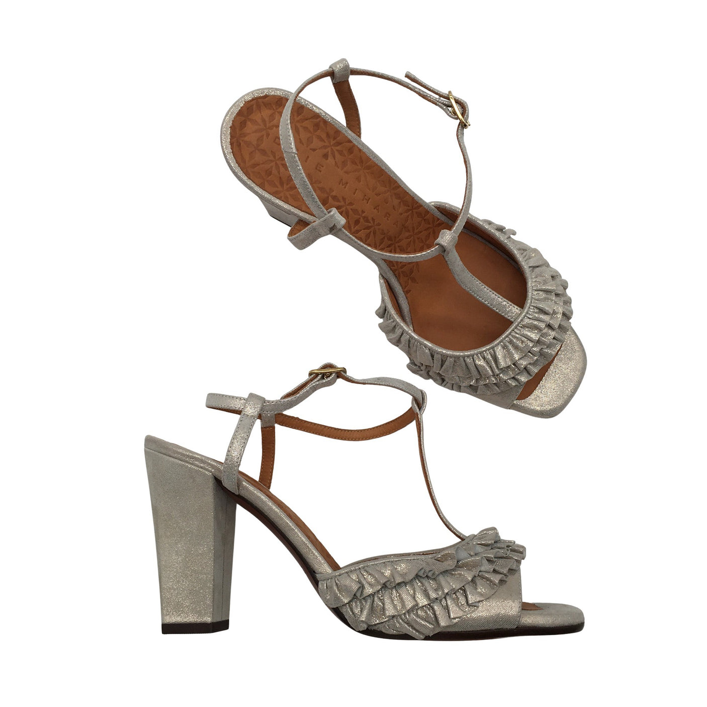 Unisex Chie Mihara - Heeled sandals, size 40 - Silver (1)