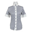 Unisex NaraCamicie - Short-sleeved blouse, size 38 - White ()