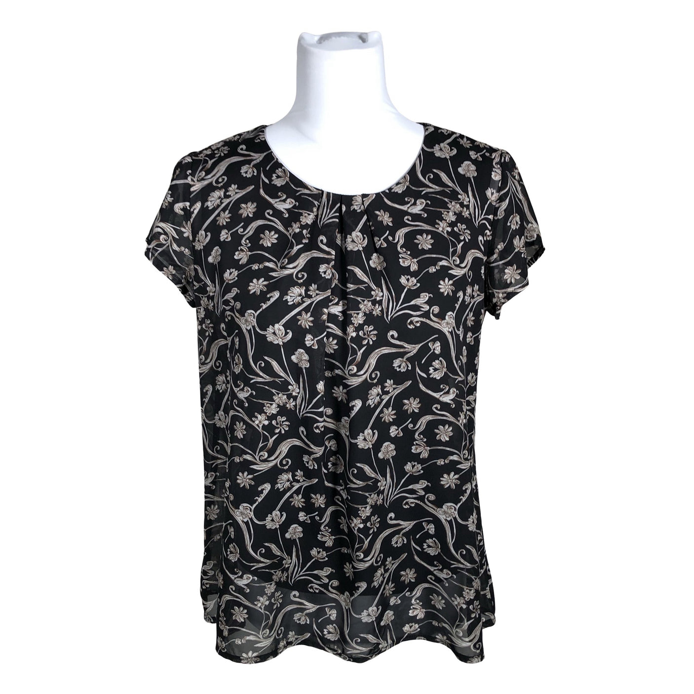 Unisex S.T.I - Short-sleeved blouse, size 36 - Black (1)