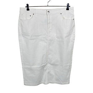 Unisex Noom - Denim skirt, size 46 - White (1)