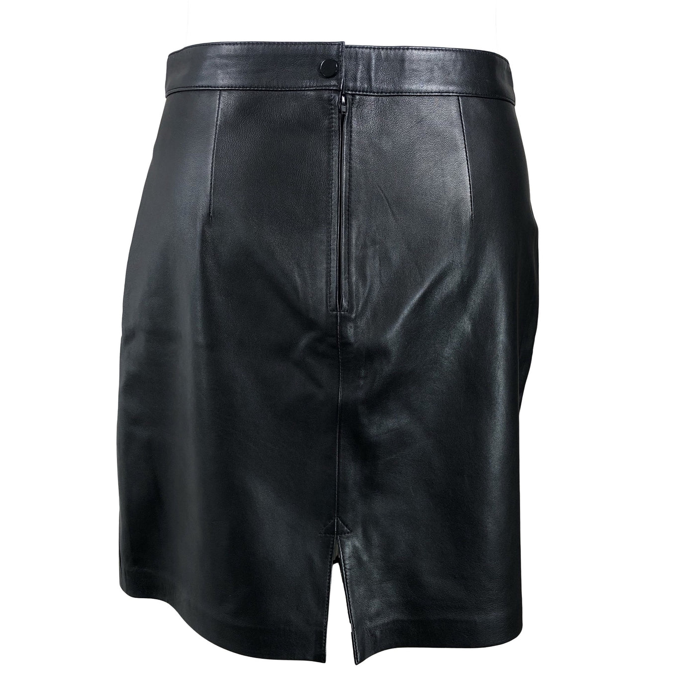 Unisex Friitala - Leather skirt, size 46 - Black (2)