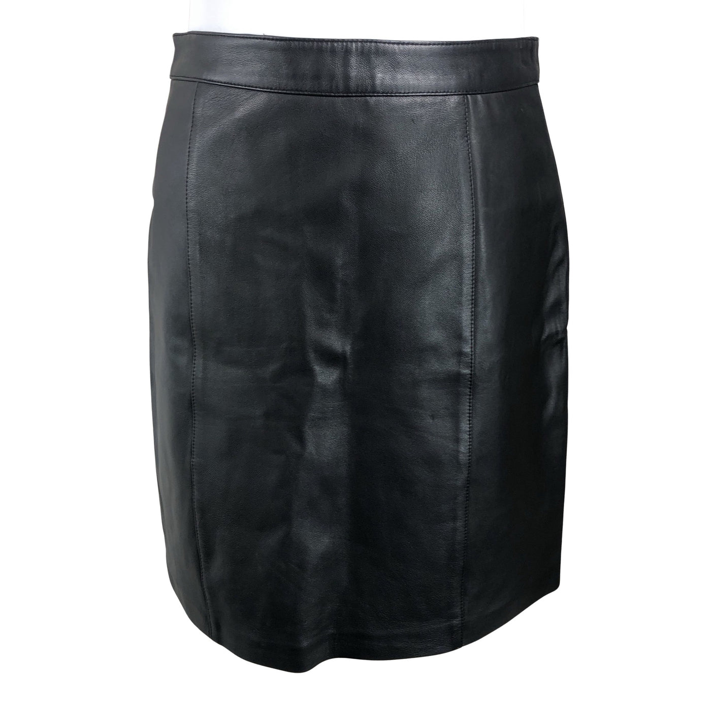Unisex Friitala - Leather skirt, size 46 - Black (1)