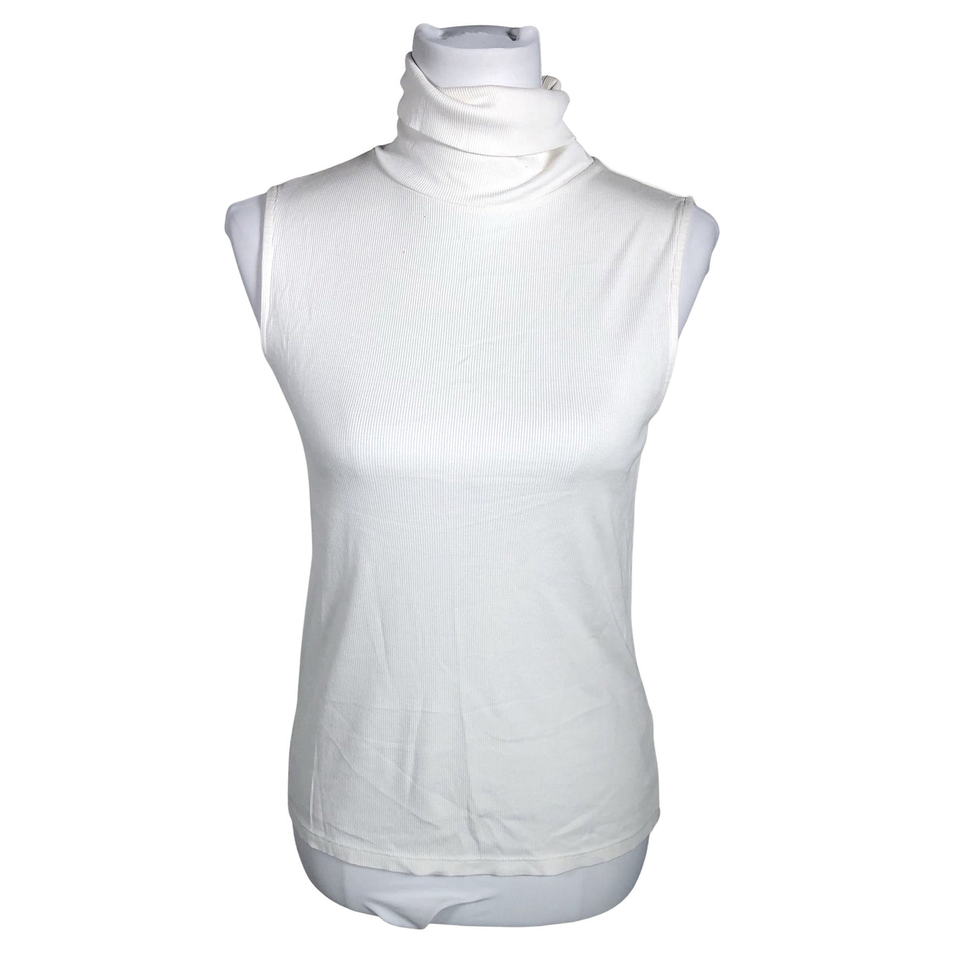 Unisex Lindex - Tricot tank top, size 38 - White (1)