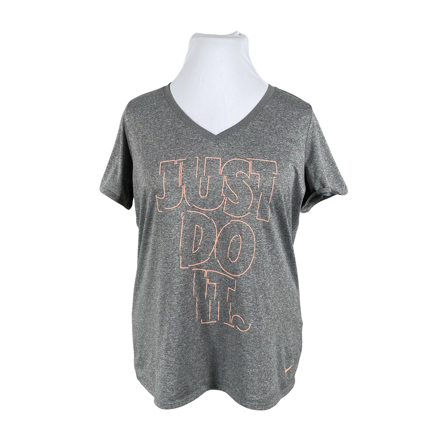 Unisex Nike - Sports shirt, short sleeve, size 38 - Gray (1)