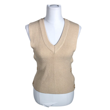 Unisex b.Young - Knit vest, size 36 - Beige ()