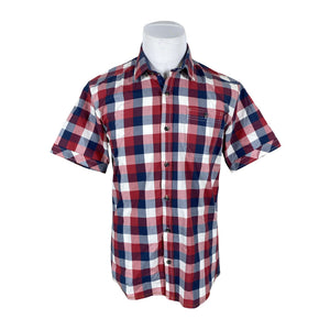 Unisex Shine Original - Collared shirt, size L - Wine red (1)